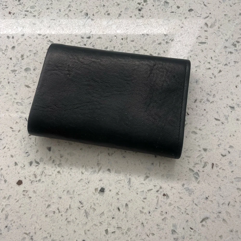Black Leather Wallet by Buxton